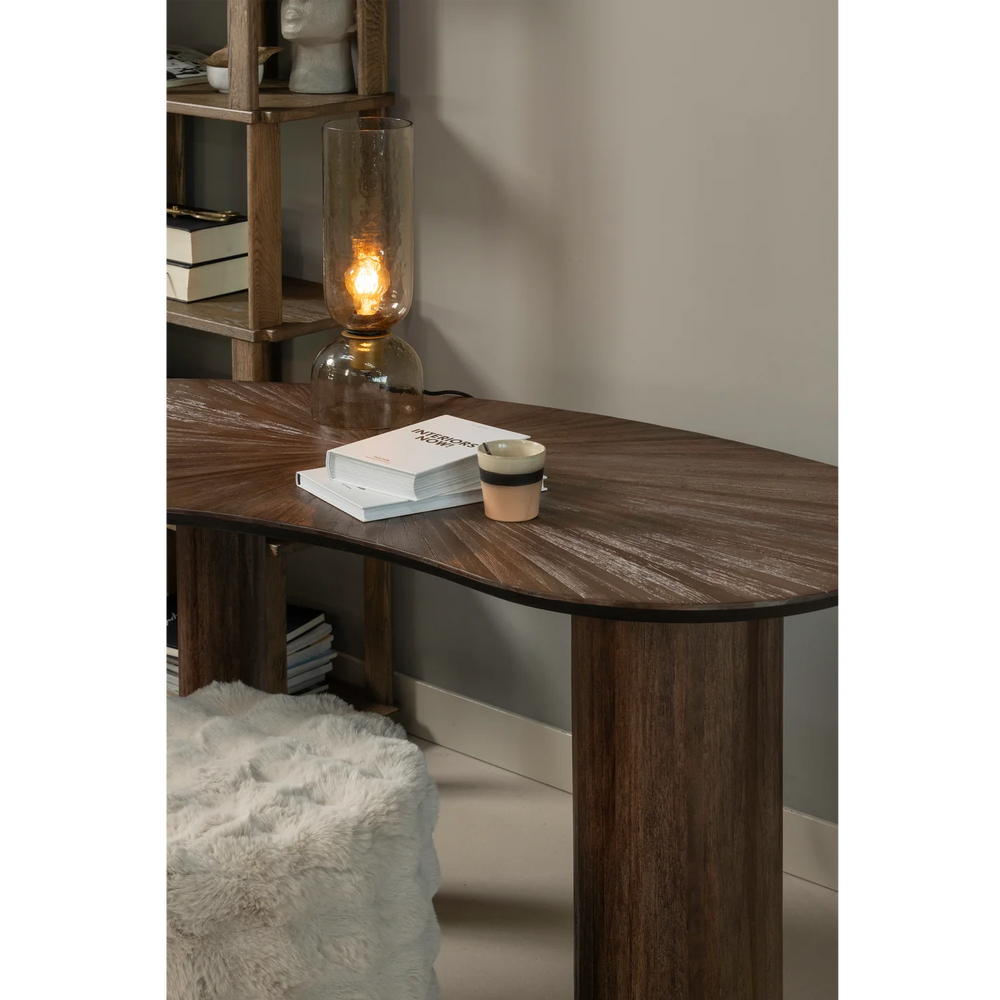 OLVEN POEF HOOG FLUFFY STOF NATUREL