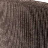 MOJO 2-ZITS BANKJE RECHTS RIBSTOF BRUIN