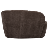 MOJO 2-ZITS BANKJE RECHTS RIBSTOF BRUIN