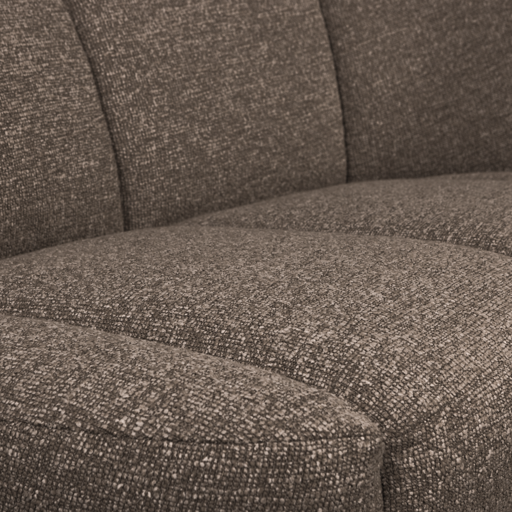 MOJO 2-ZITS BANKJE RECHTS BOUCLE BRUIN MELANGE