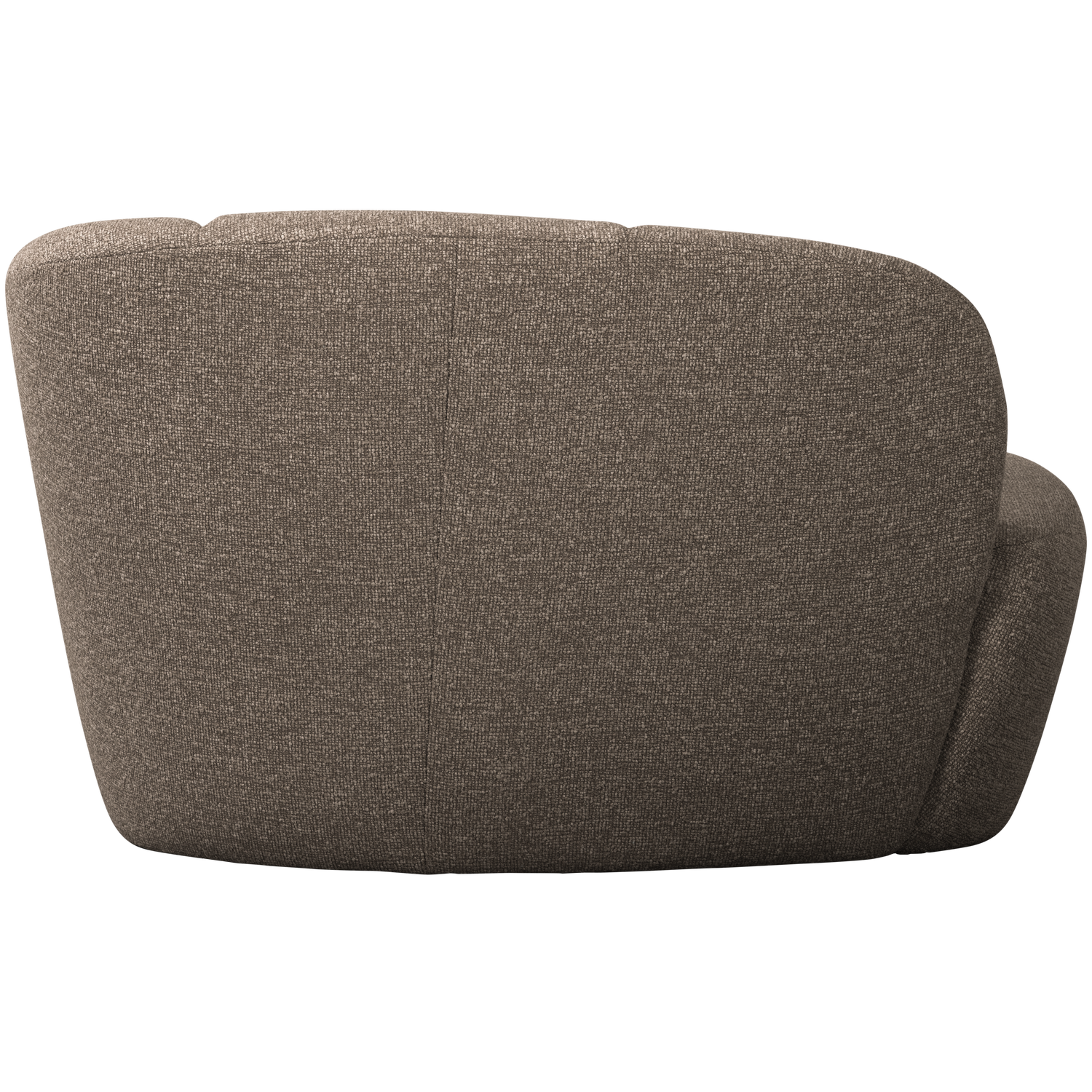 MOJO 2-ZITS BANKJE RECHTS BOUCLE BRUIN MELANGE