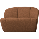 MOJO 2-ZITS BANKJE RECHTS BOUCLE ROESTBRUIN MELANGE