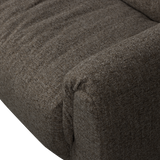 BAGGY 2-ZITS BANK GEWEVEN STOF WARMGRIJS MELANGE