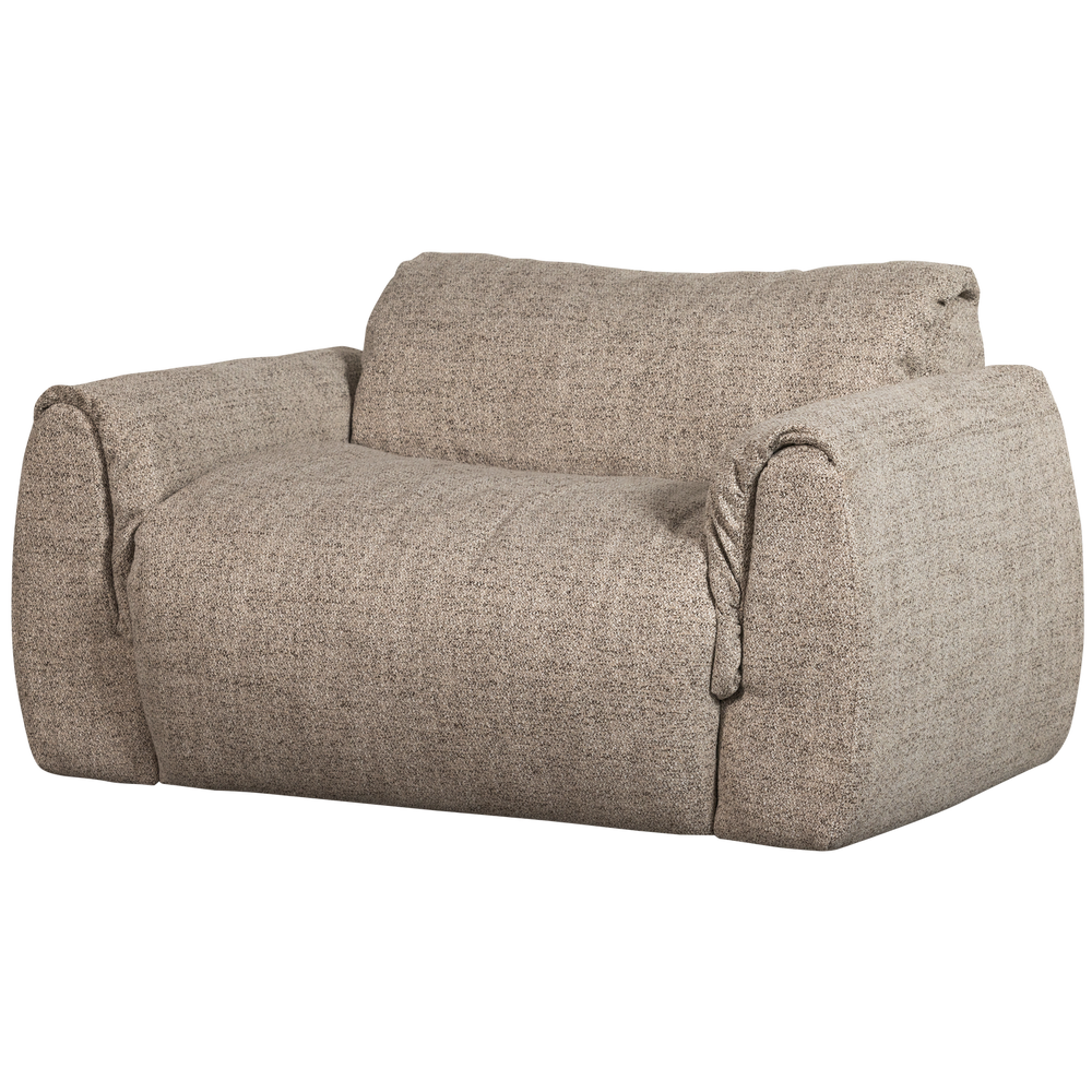 BAGGY LOVESEAT GEWEVEN STOF BRUIN MELANGE