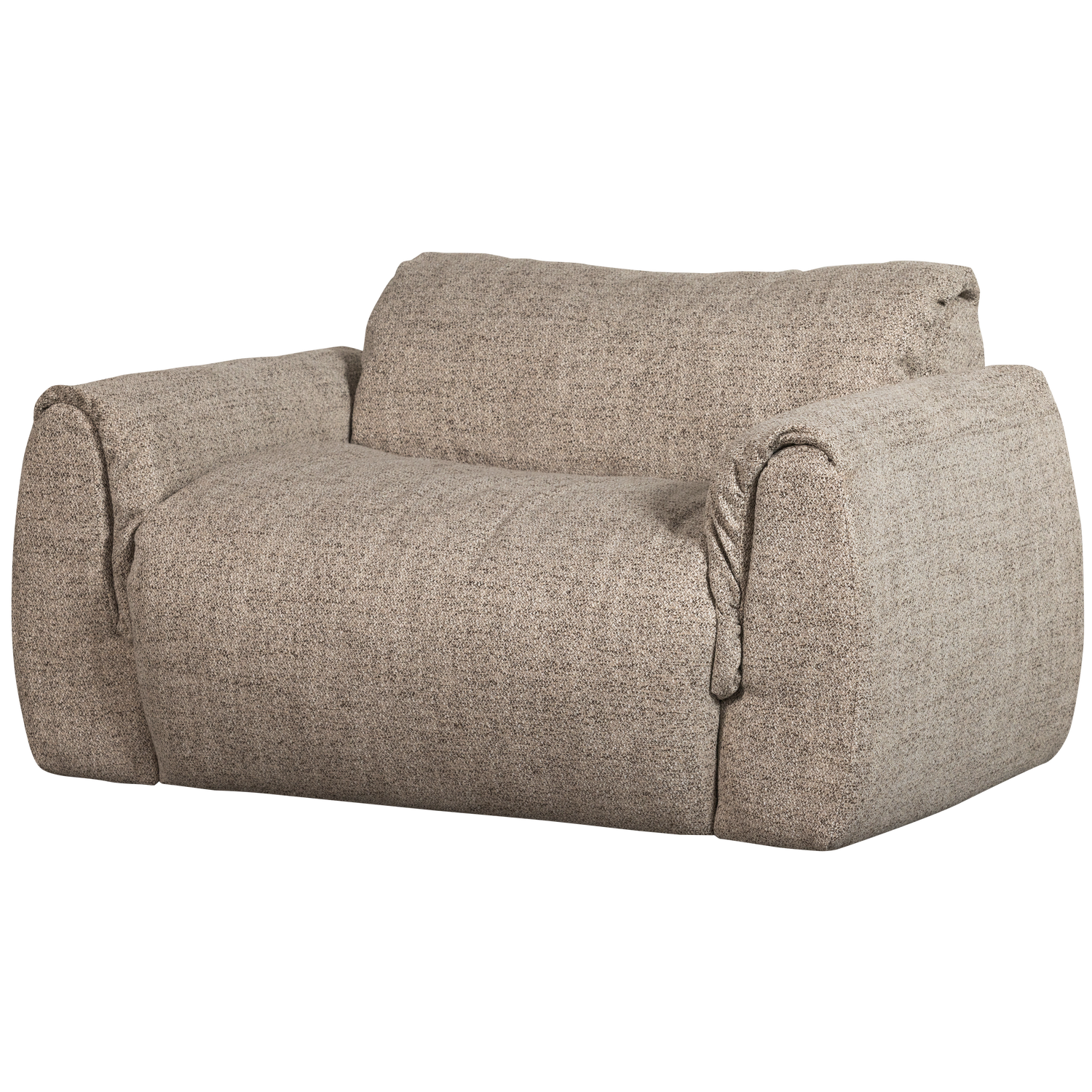 BAGGY LOVESEAT GEWEVEN STOF BRUIN MELANGE