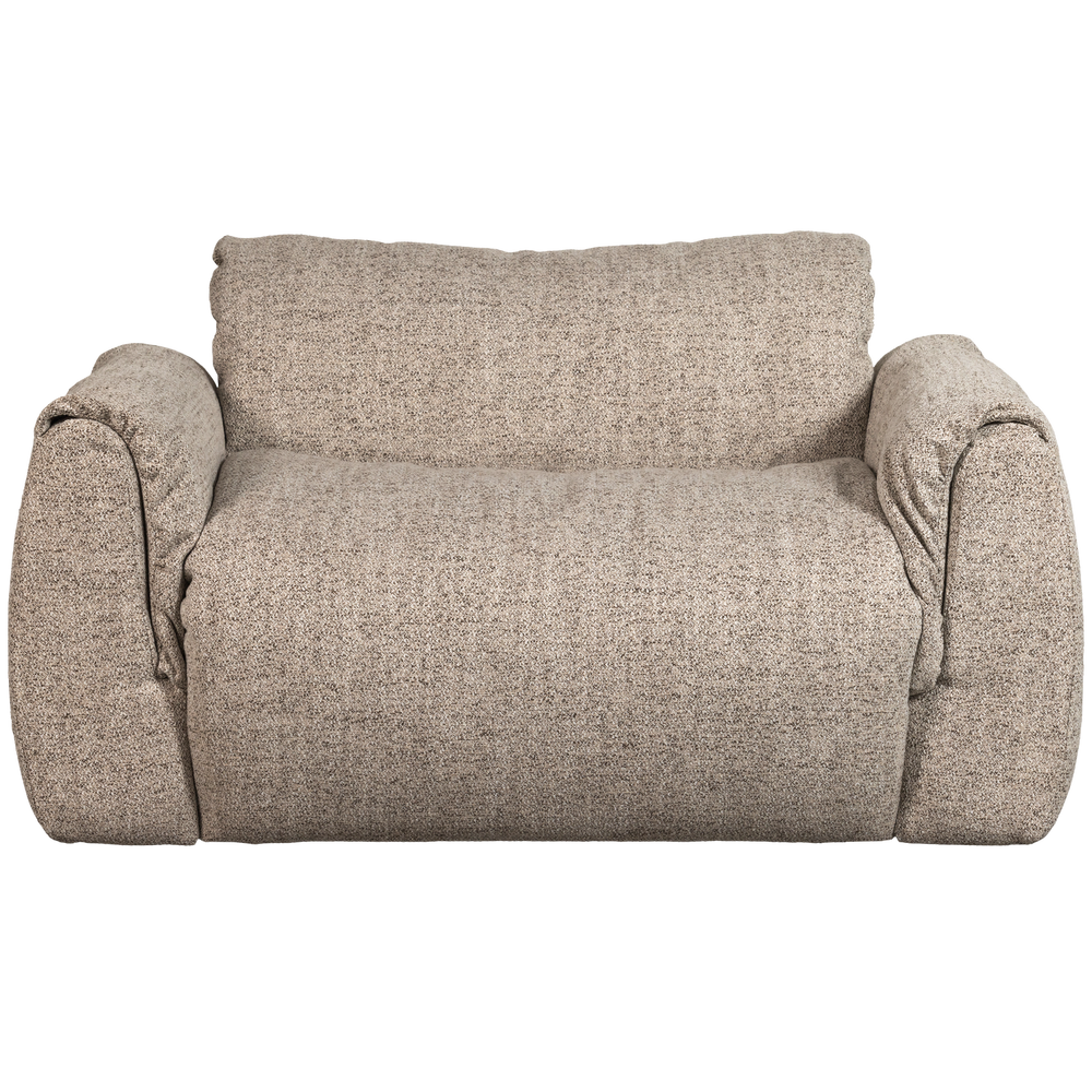 BAGGY LOVESEAT GEWEVEN STOF BRUIN MELANGE