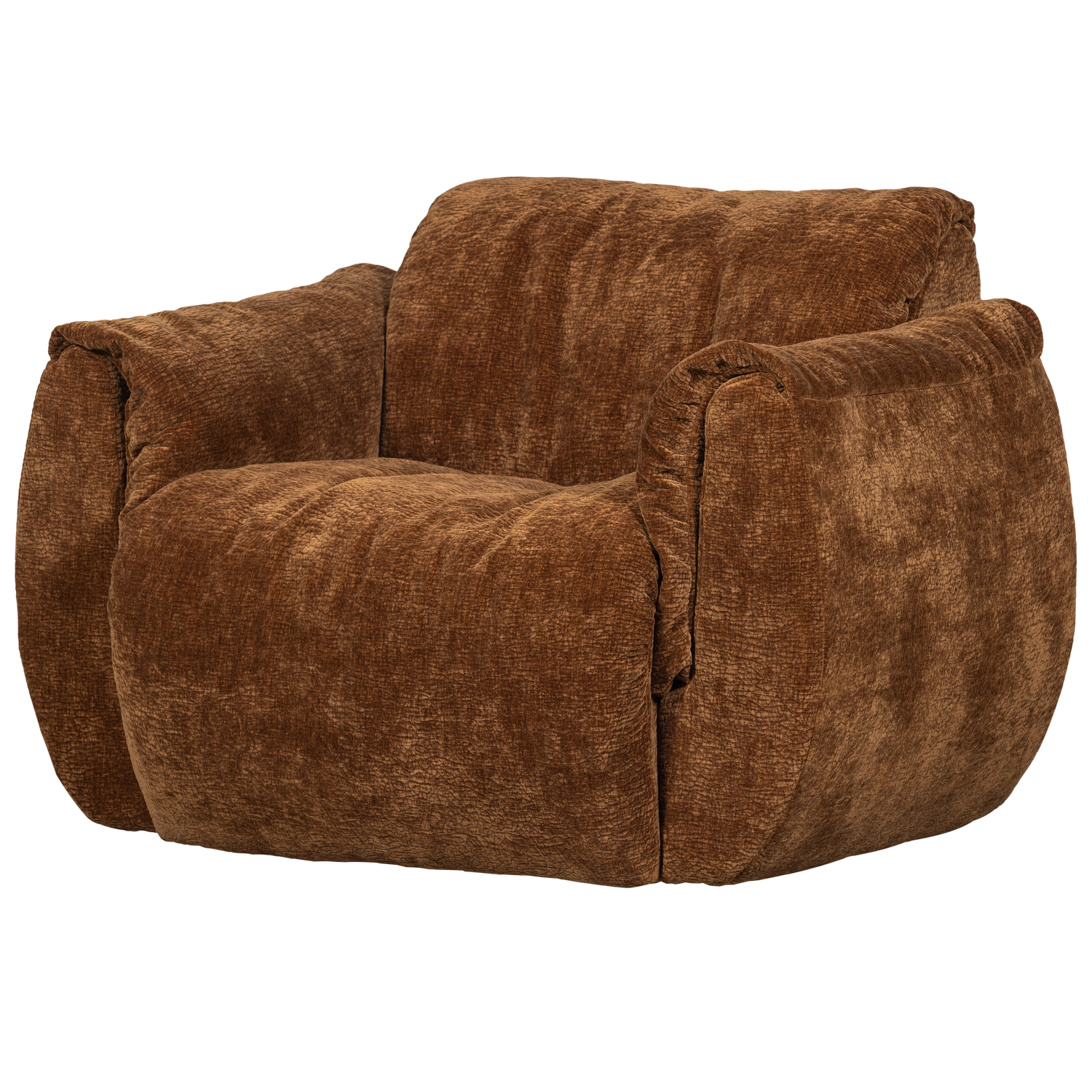 BAGGY DRAAIFAUTEUIL 3D CHENILLE MIDDENBRUIN