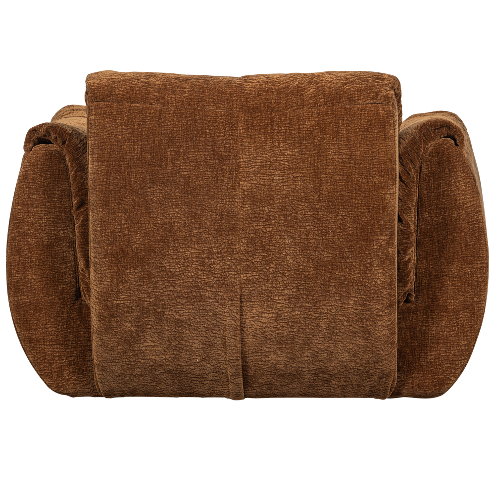 BAGGY DRAAIFAUTEUIL 3D CHENILLE MIDDENBRUIN