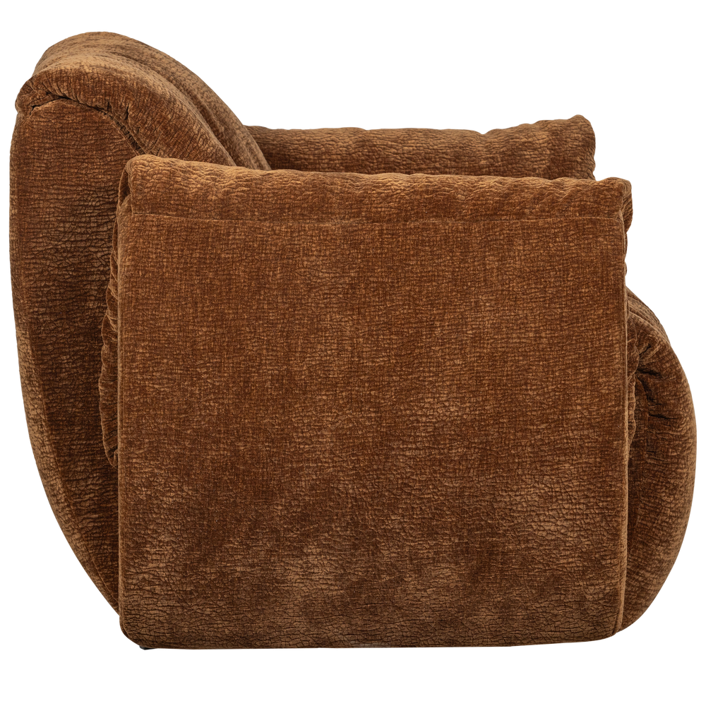 BAGGY DRAAIFAUTEUIL 3D CHENILLE MIDDENBRUIN