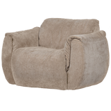 BAGGY DRAAIFAUTEUIL 3D CHENILLE ZAND