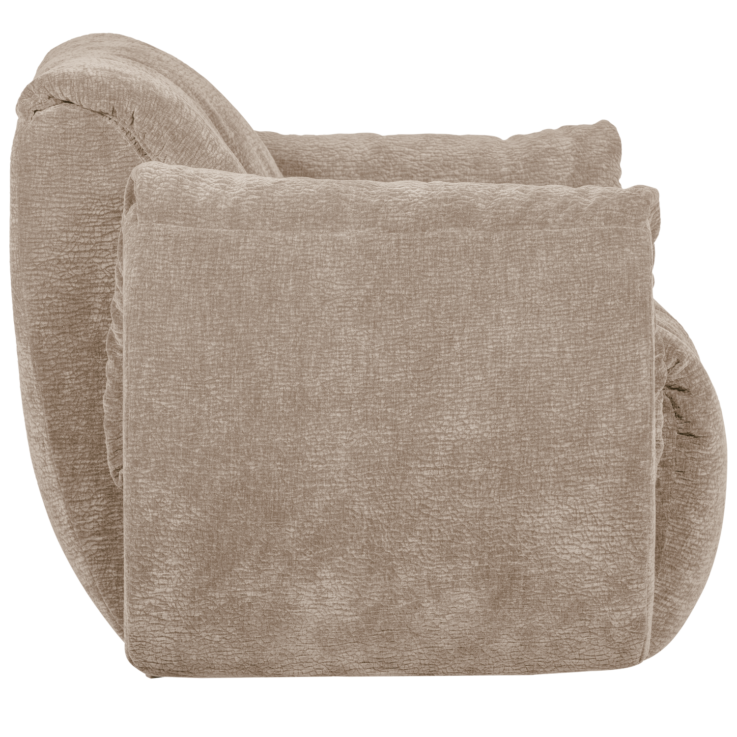 BAGGY DRAAIFAUTEUIL 3D CHENILLE ZAND