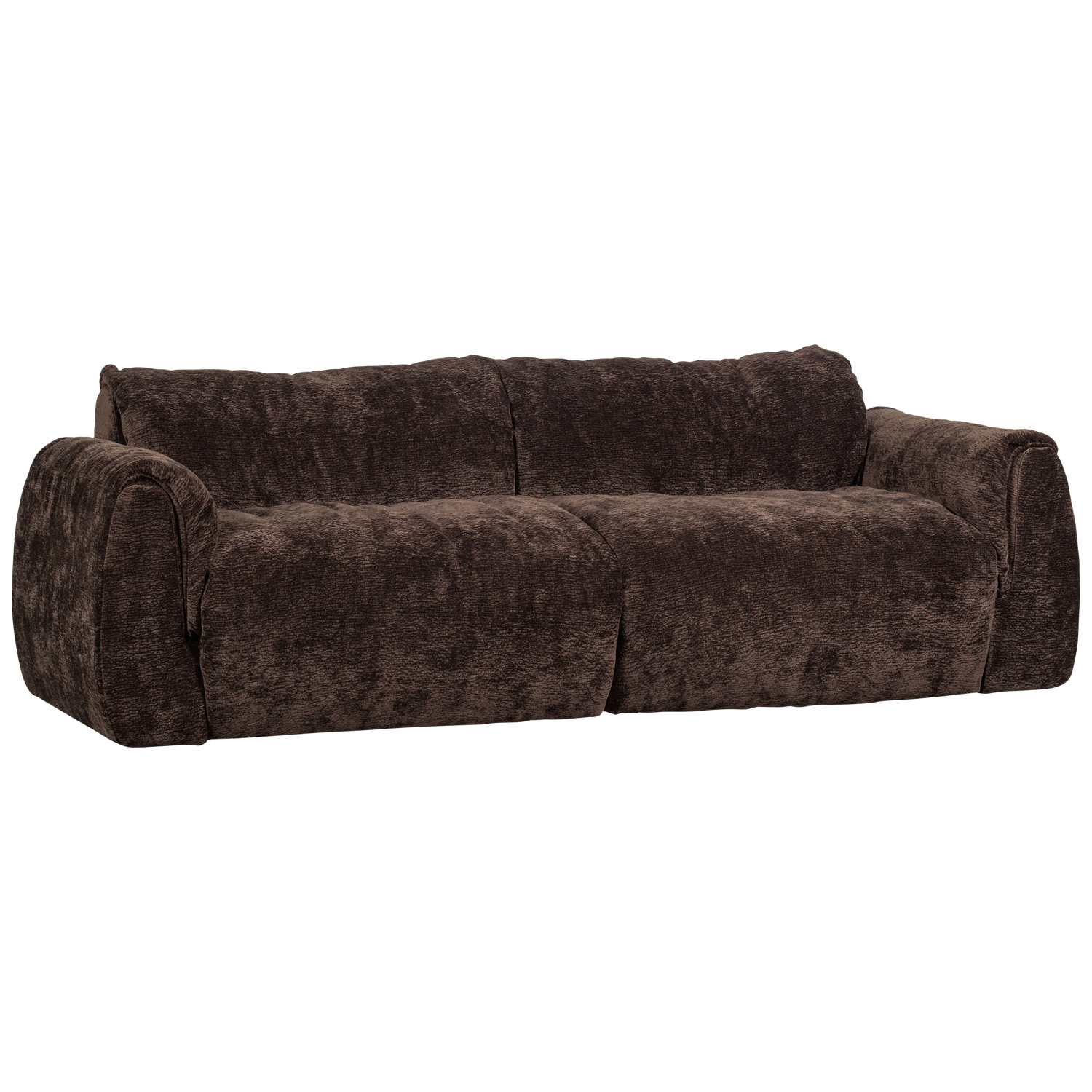 BAGGY 2-ZITS BANK 3D CHENILLE DONKERBRUIN