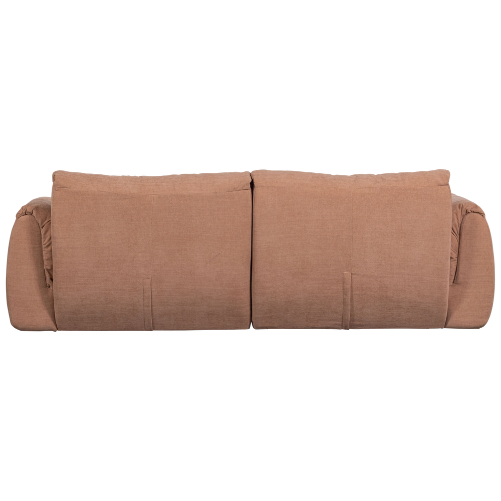 BAGGY 2-ZITS BANK GEWEVEN CHENILLE OUD ROZE