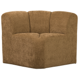 MOJO EETBANK HOEK MET RUGLEUNING RIBSTOF HONINGGEEL