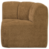 MOJO EETBANK HOEK MET RUGLEUNING RIBSTOF HONINGGEEL