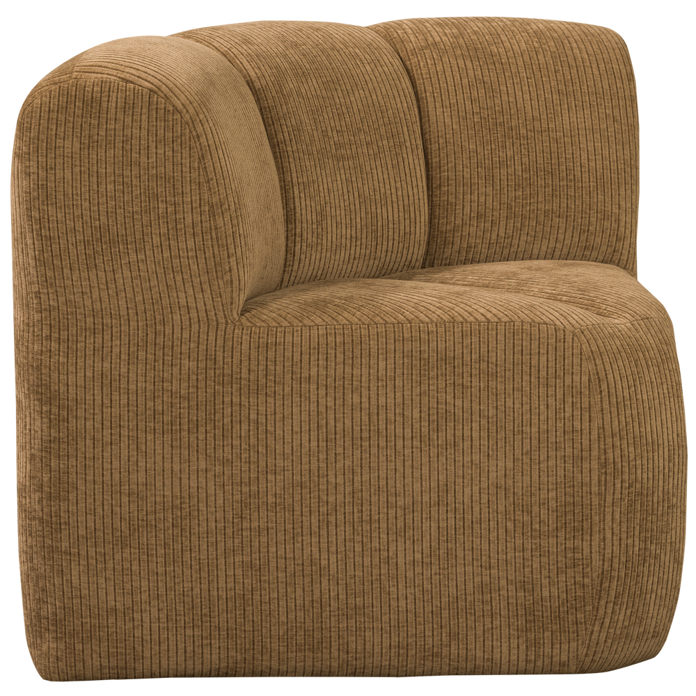 MOJO EETBANK HOEK MET RUGLEUNING RIBSTOF HONINGGEEL