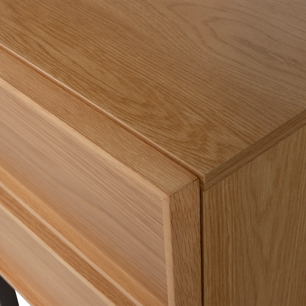 WOOOD - Tours ladekast/nachtkastje 2 lades melamine/mdf naturel