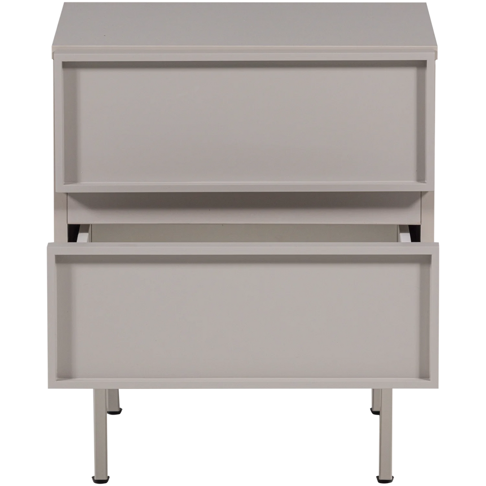 WOOOD - Tours ladekast/nachtkastje 2 lades melamine/mdf zand