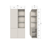 MEGGY OPBERGKAST LINKS 108 CM GRENEN DUST [fsc]