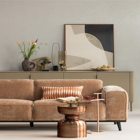 TOSTE BIJZETTAFEL METAAL OUDROZE