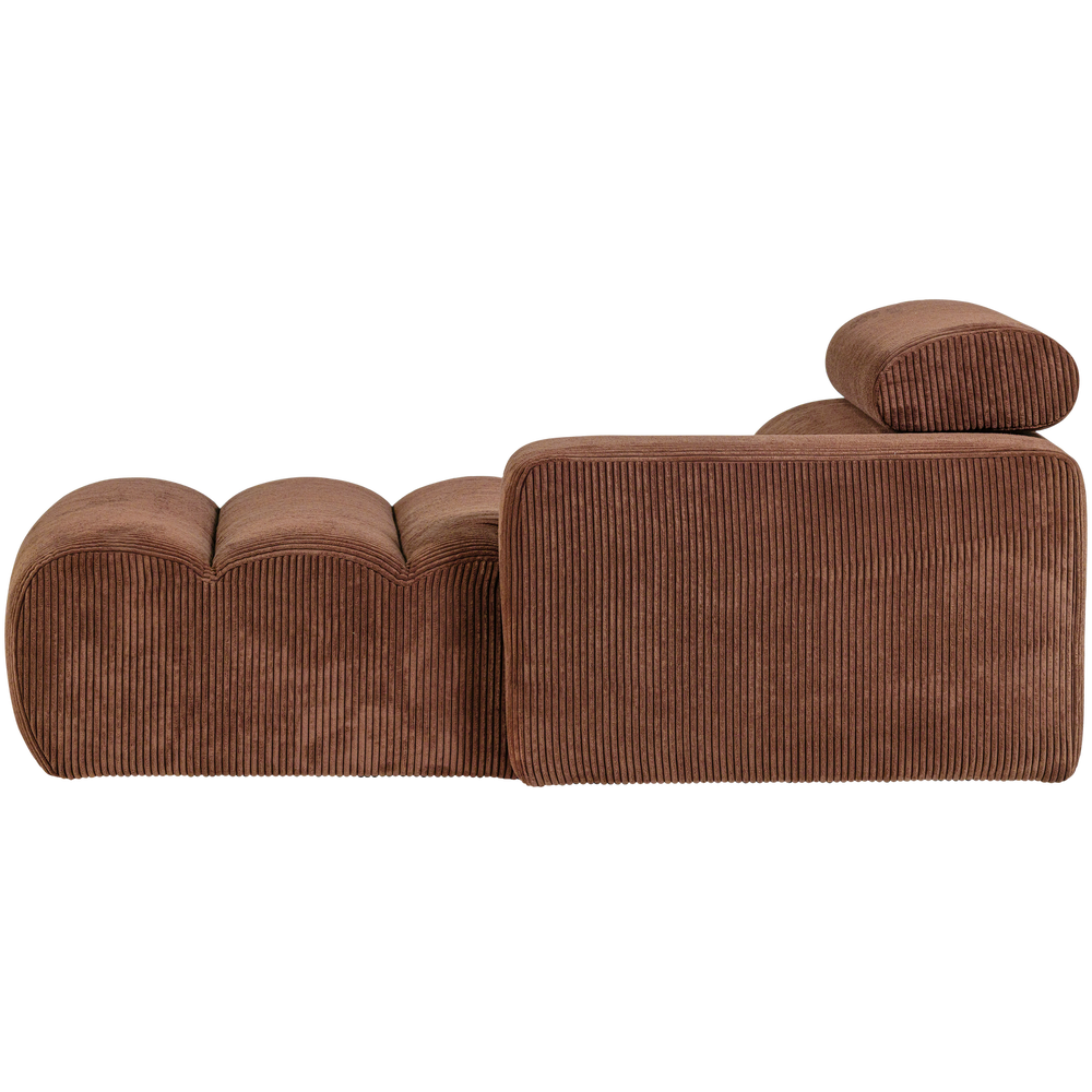 NOVI CHAISE LONGUE ELEMENT ARM RECHTS RIBSTOF TERRA
