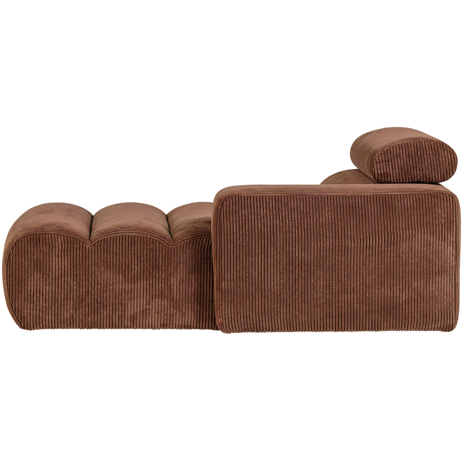 NOVI CHAISE LONGUE ELEMENT ARM RECHTS RIBSTOF TERRA