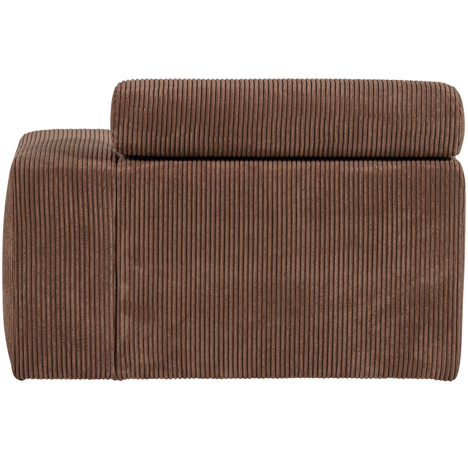 NOVI CHAISE LONGUE ELEMENT ARM RECHTS RIBSTOF MOKKABRUIN