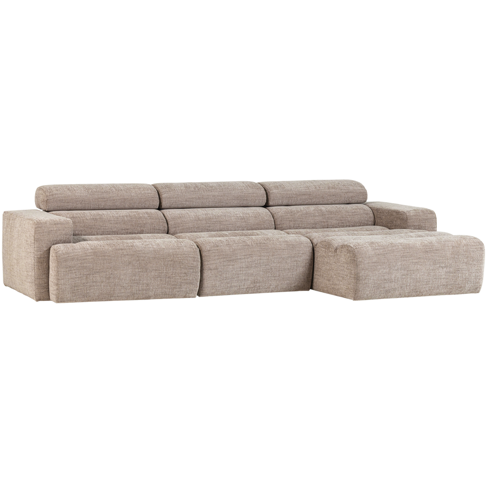NOVI CHAISE LONGUE BANK RECHTS NATUREL MELANGE