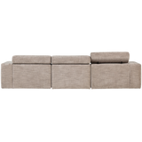 NOVI CHAISE LONGUE BANK RECHTS NATUREL MELANGE