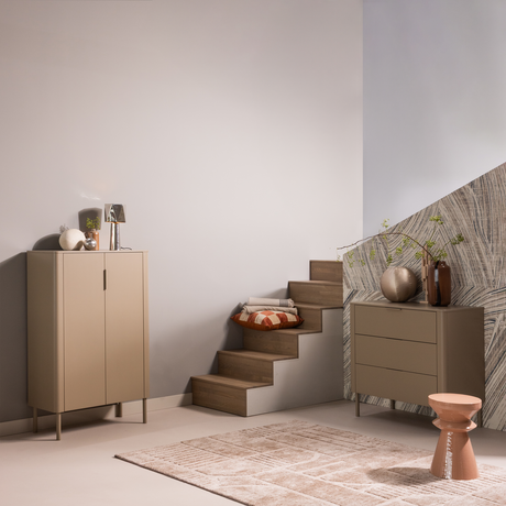 FEDDE BIJZETTAFEL METAAL OUDROZE