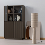 WOOOD - Loft vloerlamp metaal/boucle naturel met strepen 130x30cm (kopie)