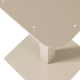 BISTRO VIERKANTE BARTAFEL POOT METAAL DAKARGRAU 105X50X50 CM