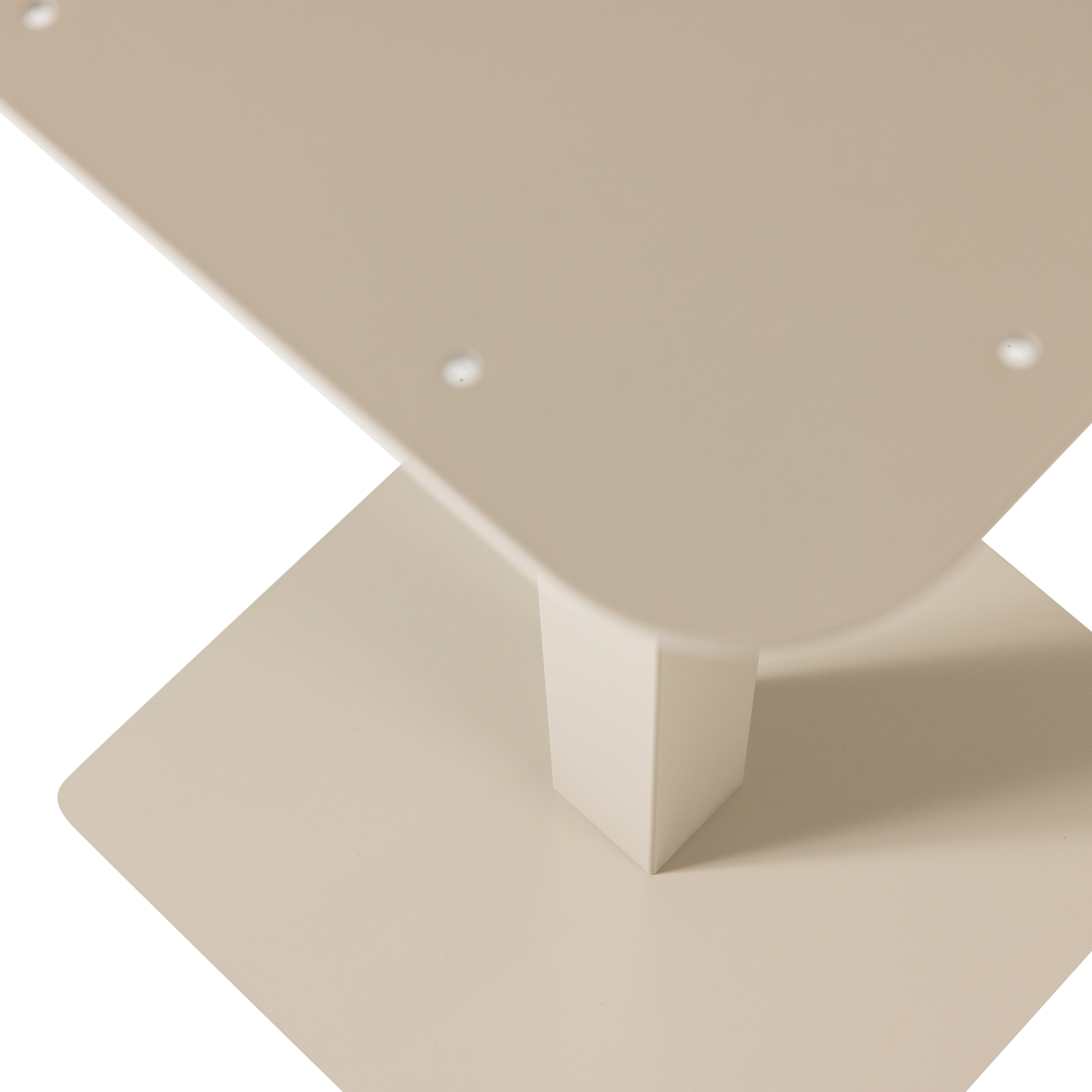 BISTRO VIERKANTE BARTAFEL POOT METAAL DAKARGRAU 105X50X50 CM