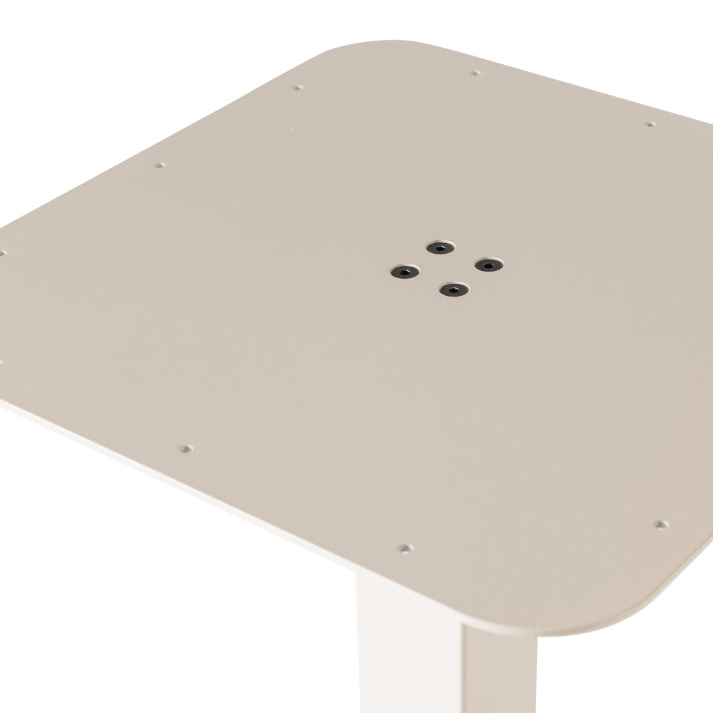 BISTRO VIERKANTE BARTAFEL POOT METAAL DAKARGRAU 105X50X50 CM