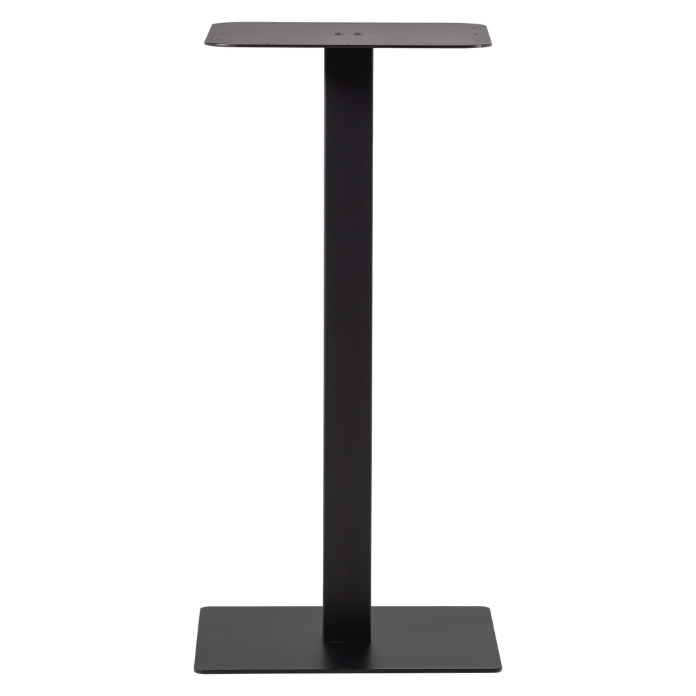 BISTRO VIERKANTE BARTAFEL POOT METAAL ZWART 105X50X50 CM