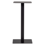 BISTRO VIERKANTE BARTAFEL POOT METAAL ZWART 105X50X50 CM