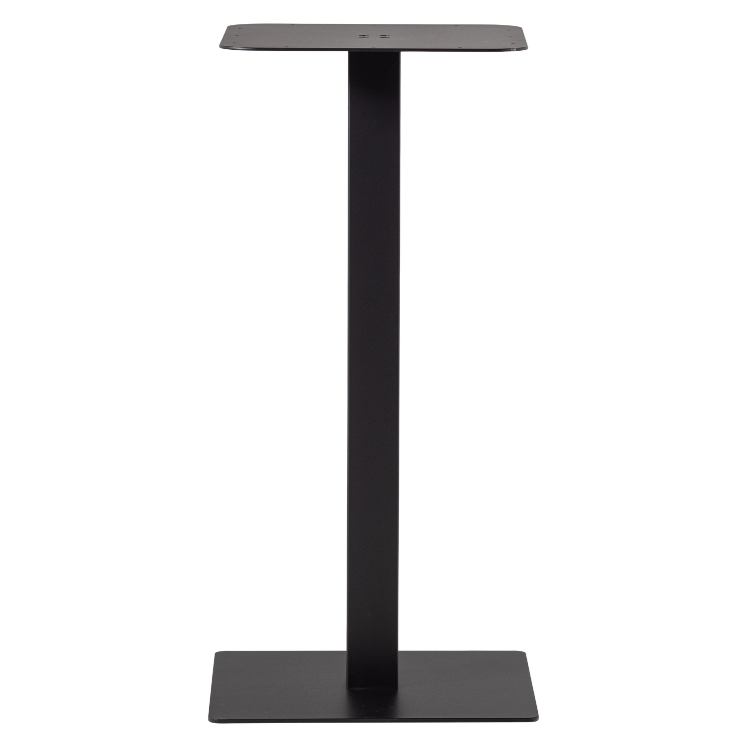 BISTRO VIERKANTE BARTAFEL POOT METAAL ZWART 105X50X50 CM