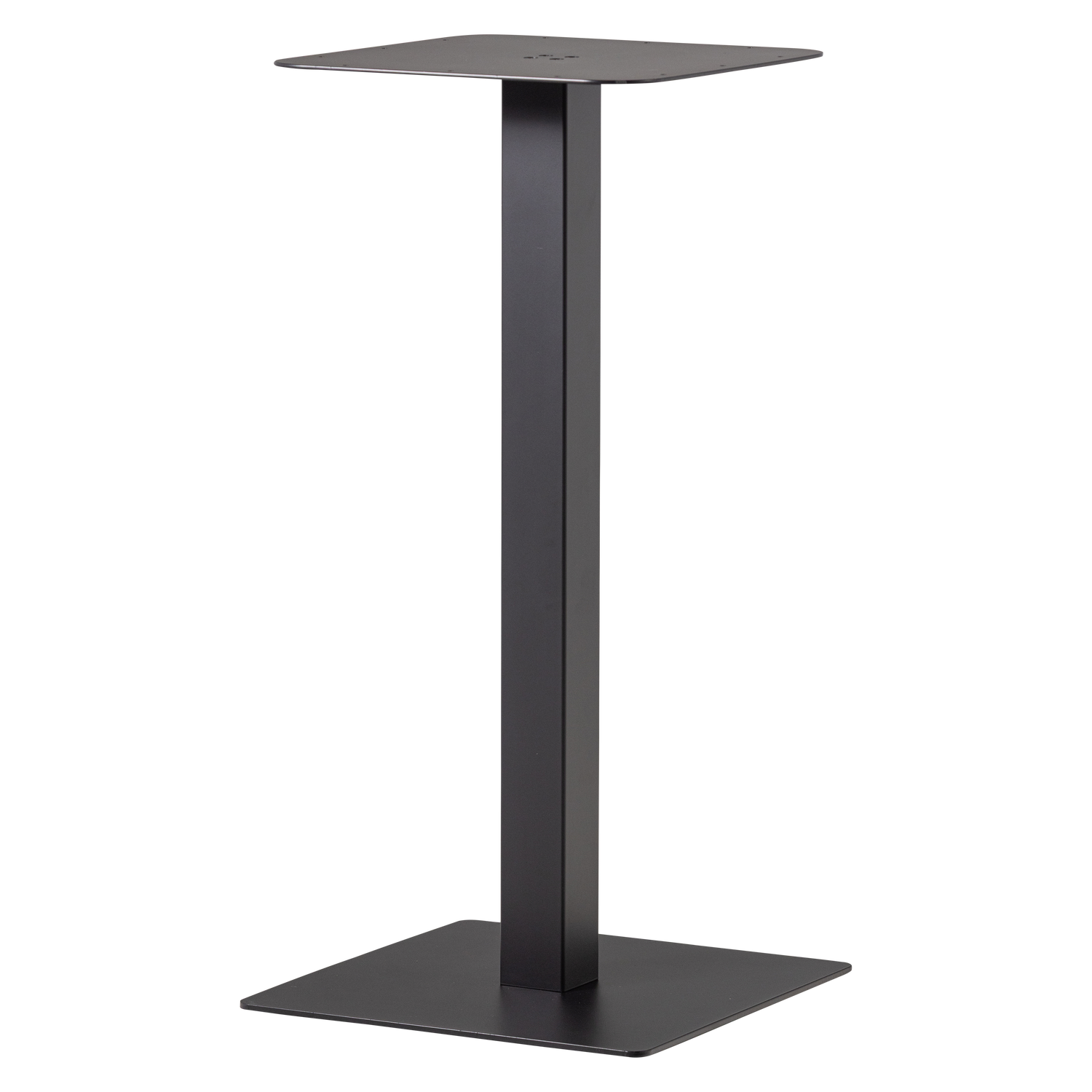 BISTRO VIERKANTE BARTAFEL POOT METAAL ZWART 105X50X50 CM