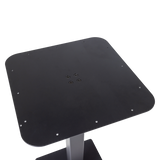 BISTRO VIERKANTE BARTAFEL POOT METAAL ZWART 105X50X50 CM