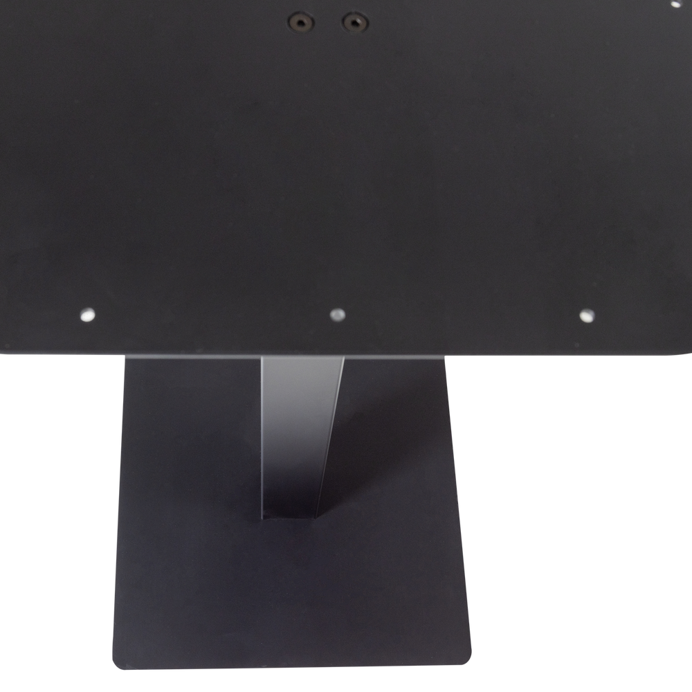 BISTRO VIERKANTE BARTAFEL POOT METAAL ZWART 105X50X50 CM