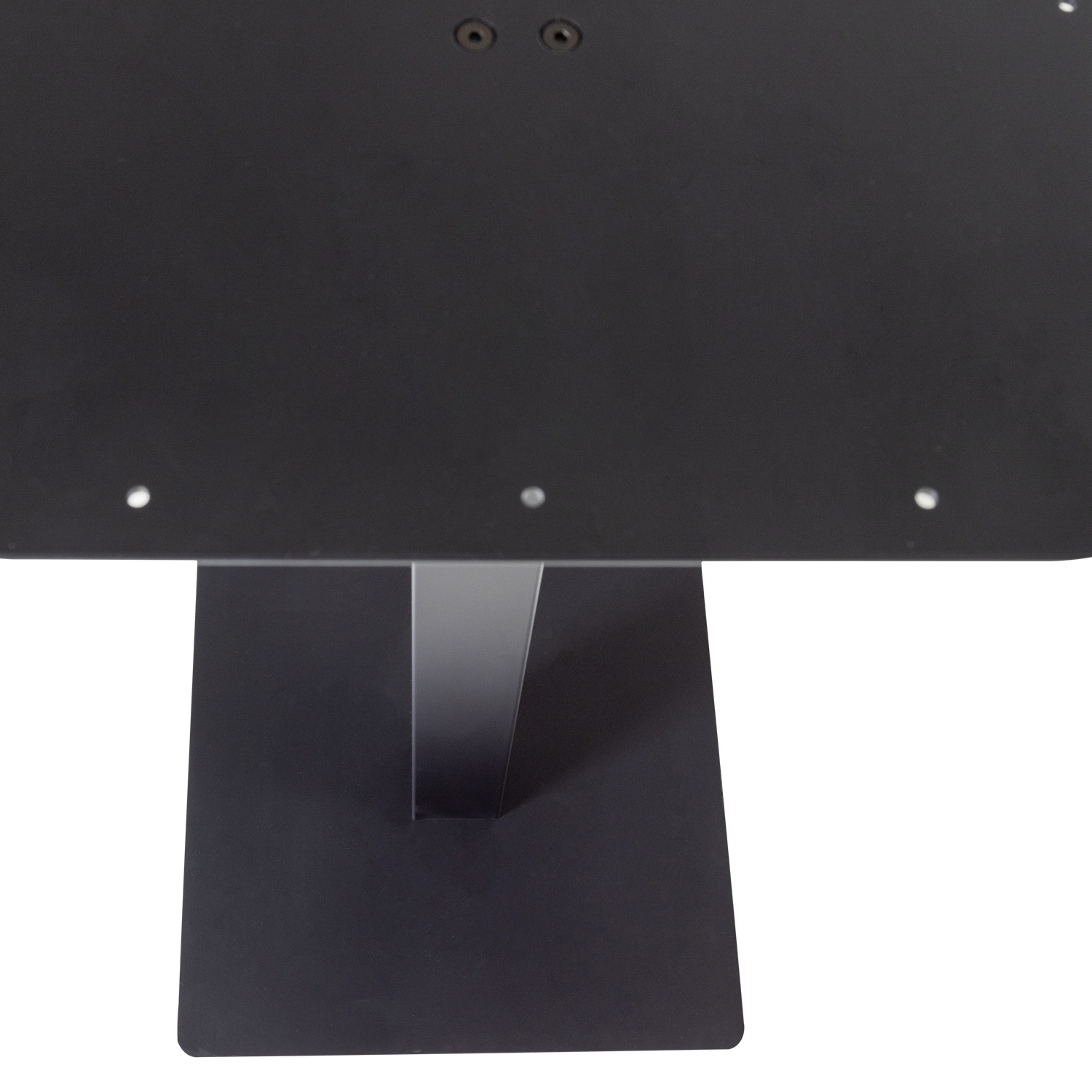 BISTRO VIERKANTE BARTAFEL POOT METAAL ZWART 105X50X50 CM