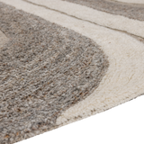 MORO VLOERKLEED WOL/KATOEN GRIJSWIT 170x240 CM