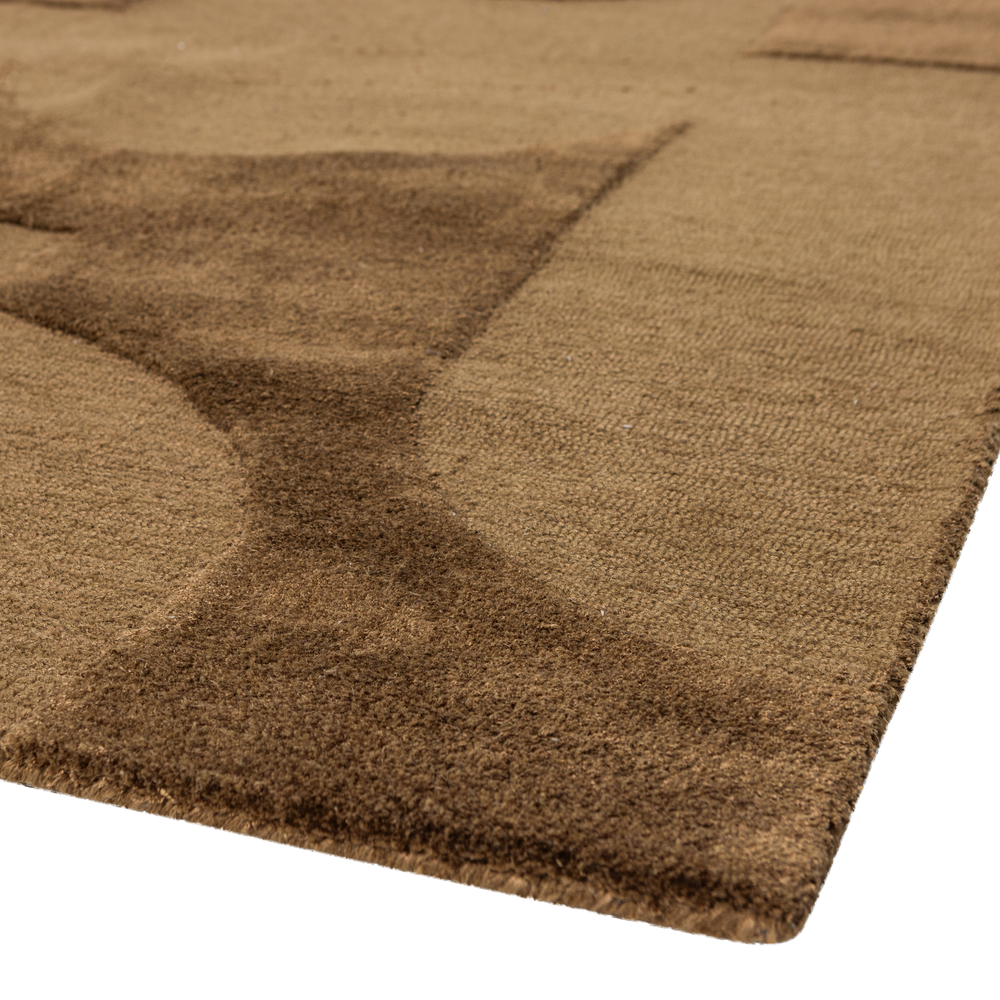 LIVO VLOERKLEED VISCOSE/WOL BRUIN 170x240 CM