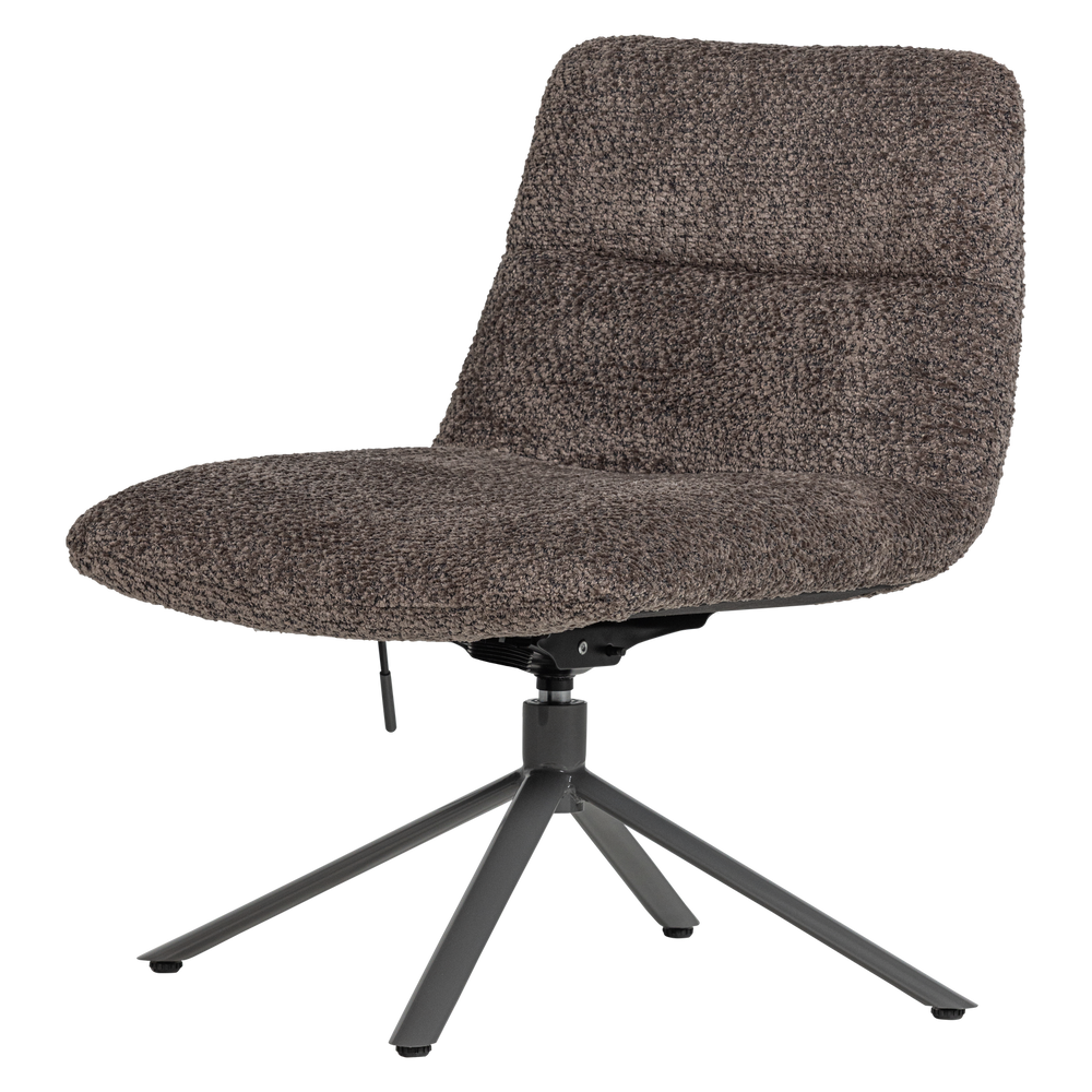 SOREN VERSTELBARE DRAAIFAUTEUIL WOLLIG BRUIN