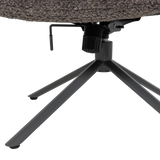 SOREN VERSTELBARE DRAAIFAUTEUIL WOLLIG BRUIN