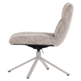 SOREN VERSTELBARE DRAAIFAUTEUIL WOLLIG GRIJS