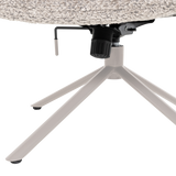 SOREN VERSTELBARE DRAAIFAUTEUIL WOLLIG GRIJS