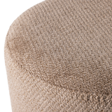 ISLEN POEF MET DRAAIVOET BOUCLE BRUIN