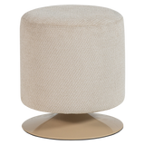 ISLEN POEF MET DRAAIVOET BOUCLE BEIGE