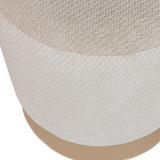 ISLEN POEF MET DRAAIVOET BOUCLE BEIGE